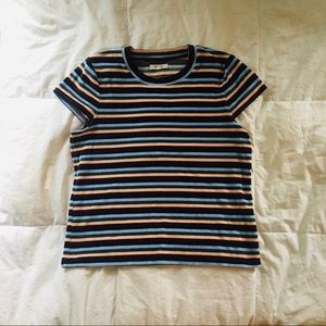 Fuzzy Striped Madewell Top